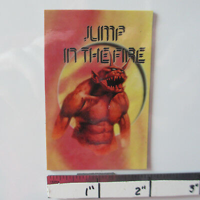 Metallica Flexi-magnet; Jump In The Fire; Wicked 1980s Demon Single Artwork (rp)