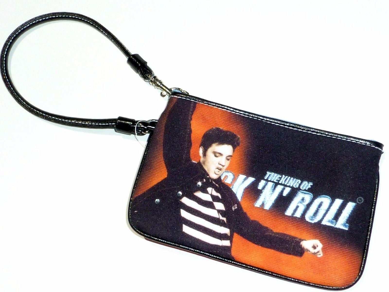 New Elvis Presley Small Wristlet Cosmetic Pouch Bag Purse Free Shipping